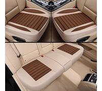 YSQIFBABD Flax Car Seat Cover Protector Front Rear Seat Back Ultra-Luxury Breathable Cushion Pad Mat For Truck Suv Van Seat Cover(Brown 1 set)