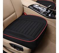 YSQIFBABD Flax Car Seat Cover Protector Front Rear Seat Back Ultra-Luxury Breathable Cushion Pad Mat For Truck Suv Van Seat Cover(Black 1pcs front)
