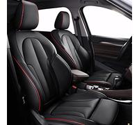 YSQIFBABD For Jaguar Xf For F Pace Xj Xe Xk Genuine Leather Car Seat Cover Front Rear Seat Covers Seat Cover(Black)
