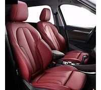 YSQIFBABD For Jaguar Xf For F Pace Xj Xe Xk Genuine Leather Car Seat Cover Front Rear Seat Covers Seat Cover(WINE RED)