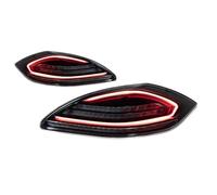 YSQIFBABD For Panamera 2011-2017 Taillight Steering Signal Brake Reversing Light Headlight Lens Cover(Black 11-13)