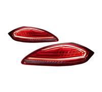 YSQIFBABD For Panamera 2011-2017 Taillight Steering Signal Brake Reversing Light Headlight Lens Cover(Red 14-17)