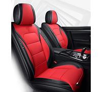 YSQIFBABD For Seat For Leon Mk2 For Ibiza For Ateca For Arona For Altea Xl Leather Car Seat Covers Seat Cover(Black Red 4pcs,Standard)