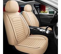 YSQIFBABD Full Car Front And Rear Seat Cover Protectors Set Car Seat Covers For BMW G30 F10 E46 E39 E90 X5 Seat Cover(Beige)