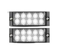 YSQIFBABD Third Brake Light 10led Side Marker Light Ultra Slim Turn Signal Brake Indicator Truck Stop Lamp Waterproof for Semi-Trailer Pickup Tractors(2pcs White Light)