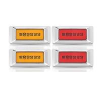 YSQIFBABD Third Brake Light Front Rear LED Brake Light 12/24V Turn Signal Lamp for Semi-Trailer Cargo Van Pickup Truck Tractor Car Parking Taillight(2pcs Red 2pcs Yellow)