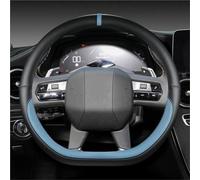 YSQOFD Car Steering Wheel Cover For Citroen DS3 DS4 DS5 DS5 DS 5LS DS6 DS7 DS9 Car Steering Wheel Cover Microfiber Leather D Shape 38cm Car Accessories(Blue)