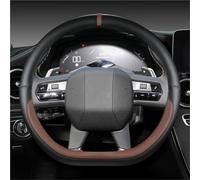 YSQOFD Car Steering Wheel Cover For Citroen DS3 DS4 DS5 DS5 DS 5LS DS6 DS7 DS9 Car Steering Wheel Cover Microfiber Leather D Shape 38cm Car Accessories(Coffee)