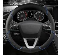 YSQOFD Car Steering Wheel Cover Microfiber Leather 38cm Non-Slip For Seat For Tarraco For Arona For Ateca For Ibiza For Toledo Mii For Leon Steering Wheel Cover(BLUE O SHAPE)