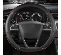 YSQOFD Car Steering Wheel Cover Microfiber Leather 38cm Non-Slip For Seat For Tarraco For Arona For Ateca For Ibiza For Toledo Mii For Leon Steering Wheel Cover(COFFEE D SHAPE)