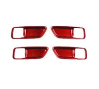 YSQOFD Car Trim Sticker Protector for Toyota for Corolla 2019 2020 2021 Car Inner Door Handle Bowl Cover Trim Frame Interior Accessories,Red