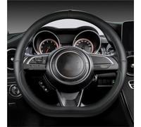 YSQOFD Microfiber Leather D Shape 38cm Car Steering Wheel Cover For Suzuki For Swift 2017-2022 Sport Car Accessories Steering Wheel Cover(Black)