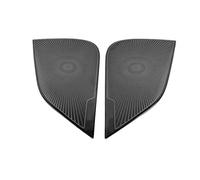 YSQOFDNFD Car Decoration Interior For Tesla For Model 3 2019 2020 Accessories Front Column Roof Horn Hood Model3 Speaker Cover Decorative Sequins Car Interior Trim(Front door Black)