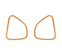 YSQOFDNFD Car Interior Car Front Door Stereo Speaker Audio Sound Decoration Cover Accessories For Chrysler 300C 2011 Up(Orange)