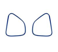 YSQOFDNFD Car Interior Car Front Door Stereo Speaker Audio Sound Decoration Cover Accessories For Chrysler 300C 2011 Up(Blue)