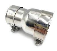 YSQOFDNFD Muffler Tail Pipe Universal Accessories Stainless Steel Exhaust Pipe Reducer Adapter Exhaust Muffler Pipeline Welded Pipe Auto Accessories(54MM-63MM)