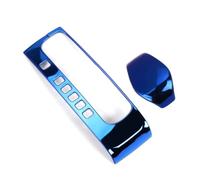 YSQOJF 2PCS for Civic 10Th Gen 2020 2019 2018 2017 2016 LHD Car Shift Gear Panel Trim Automatic Transmission Shift Box Cover Car Styling Interior(Blue)