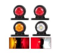 YSQOJF Brake Stop Light 12V 24V Side Clearance Light Universal For Ship Boat Yatch Heavy Truck Van LED Turn Signal Red Amber White Cab Roof Lamp(4pcs 2colors)