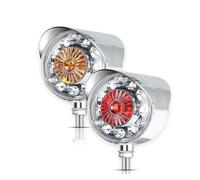 YSQOJF Brake Stop Light 4 Inch Double Face 28 LED Head Stop Light 12/24V Halo Ring Bumper Addotional Warning Lamp For Truck Car Trailer Tractor Bus Boat(2pcs LED Headlight)