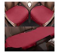 YSQOJF Car Cushion Suede Ultra-thin Perforated Breathable Anti-skid Car Seat Cover All Seasons Car Seat Cushion Pad Seat Protectors(Claret 3-piece set)