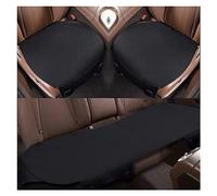 YSQOJF Car Cushion Suede Ultra-thin Perforated Breathable Anti-skid Car Seat Cover All Seasons Car Seat Cushion Pad Seat Protectors(Black 3-piece set)