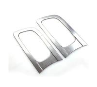 YSQOJF Car Interior Mouldings 4 Pieces/Set Car Door Inner Handle Decorative Frame for Koleos for Samsung QM6 2016-2023 Car Molding Strip(Silver)
