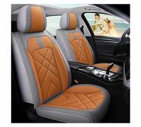 YSQOJF Car Seat Cover Leather For Citroen All Models For C4-Aircross For C4-PICASSO C4 C5 C6 C2 C3 Auto Accessories Seat Protectors(Orange)
