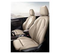YSQOJF Car Seat Cover Sets For BMW For X5 X6 Z4 E53 E70 E71 For E72 E85 E86 E89 F15 Custom Car Seat Covers Set Leather Full Set Waterproof(Beige)