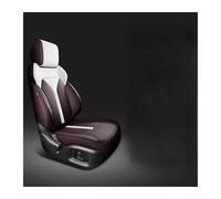 YSQOJF Car Seat Cover Sets For Nissan For Tiida For March For X Trail T32 For Qashqai J11 For Teana J32 Car Seat Covers Vehicle Seat Covers(5PCs-Coffee white)
