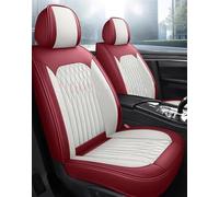 YSQOJF Car Seat Covers Set Pu Leather Universal Car Seat Cover For Mazda All Models 3 For CX-5 2 5 6 CX-3 CX-4 CX-7 For CX-9 RX-8 CX-30 CX-50 Auto Accessories Car Seat Covers(White Red,Standard)