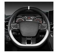 YSQOJF Car Steering Wheel Cover Car Steering Wheel Cover For Citroen C4 For Cactus C3-XR For Spacetourer 2017-2021 For C4 2010 2011-2021 D Type Steering Wheel Interior Accessories(WHITE)