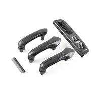YSQOJF Door Handle Interior 5Pcs Car Door Panel Interior Door Grab Handle Cover for VW for Passat B5 for Golf for Jetta for Bora MK4 LHD(RHD Gray)