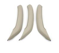 YSQOJF Door Handle Interior Car Left Right Door Handle Grab Cover Trim for BMW X3 X4 F25 F26 2010-2016(Oyster RHD 3PCs Set)