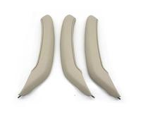 YSQOJF Door Handle Interior Car Left Right Door Handle Grab Cover Trim for BMW X3 X4 F25 F26 2010-2016(Oyster LHD 3PCs Set)