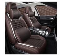YSQOJF Front+Rear Car Seat Cover Set For Legend For Accord For Insight For Ridgeline For Crosstour Seat Protectors(Brown Beige)