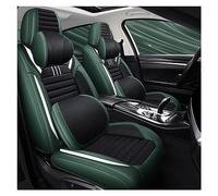 YSQOJF Front+Rear Car Seat Cover Set For Legend For Accord For Insight For Ridgeline For Crosstour Seat Protectors(BLACK GREEN)