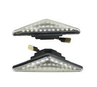 YSQOJF Indicator Turn Signal 1 Pair LED Car Dynamic Side Marker Lamp Blinker Turn Signal Light 1063835 1065645 For Mondeo For MK3 For Focus For Mk1(Smoked)