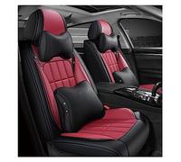 YSQOJF Leather Car Seat Cover 5 Seats Auto For Citroen For Berlingo C4 C5 C3 C4 For Picasso C1 All Models Car Accessories Seat Protectors(WINE RED LUX)