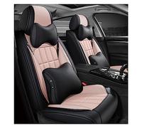 YSQOJF Leather Car Seat Cover 5 Seats Auto For Citroen For Berlingo C4 C5 C3 C4 For Picasso C1 All Models Car Accessories Seat Protectors(PINK LUX)