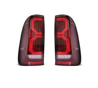 YSQOJF LED Fog Light 1SET LED Taillight For Toyota For Hilux For Vigo 2004-2015 Rear Brake Warning Light Reverse Dynamic Turn Signal Taillamp 12V(Style A Red)