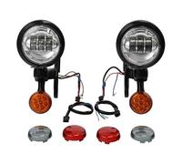 YSQOJF LED Headlight For Touring For Road King 1994-2020 2021 2022 2023 2024 Motorcycle Turn Signal Headlamp(Onecolor)