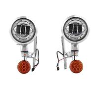 YSQOJF LED Headlight For Touring For Road King 1994-2020 2021 2022 2023 2024 Motorcycle Turn Signal Headlamp(Type C)