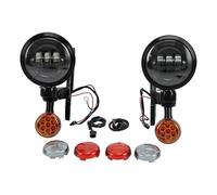 YSQOJF LED Headlight For Touring For Road King 1994-2020 2021 2022 2023 2024 Motorcycle Turn Signal Headlamp(Type A)