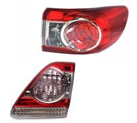 YSQOJF LED Trailer Lights Tail Light Car Head Lamp Turn Signal Tail Light For Toyota For Corolla 2010 2011 2012 2013 Models Rear Tail Light Assembly(Right-2PC)