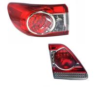 YSQOJF LED Trailer Lights Tail Light Car Head Lamp Turn Signal Tail Light For Toyota For Corolla 2010 2011 2012 2013 Models Rear Tail Light Assembly(Left-2PC)