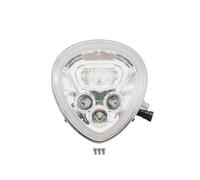 YSQOJF Motorcycle Auxiliary Light Chorme Motorcycle LED Headlight Front Headlamp For XV1900 2006-2017 For Stratoliner For Midnight Star For Roadliner