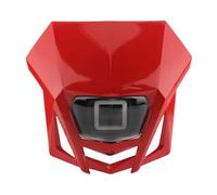 YSQOJF Motorcycle LED Headlight For XR CRF 150 230 250 450 Motorcycle Headlight Panel Motocross Tuning Parts Motorcycle LED Spotlight(Red)
