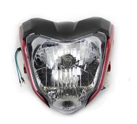 YSQOJF Motorcycle LED Headlight Motorcycle Headlight Headlamp For FZ16 For FZ 16 For FZER150 For FZER 150 Head Light Lamp Lightings With Fairing Motorcycle LED Spotlight(Red)