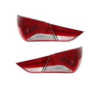YSQOJF Rear Brake Lights Car Flashing Car LED Taillight For Hyundai For Sonata 8 2011-2015 Rear Lamp Brake Reverse Dynamic Turn Signal Taillamp LED Rear Tail Lights(Red)