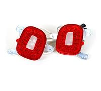 YSQOJF Rear Lamp For Jeep For Renegade 2015 2016 2017 2018 2019 Car LED Red Rear Bumper Reflectors Fog Tail Lamps White Backup Reverse Lights Car Tail lights(Red)
